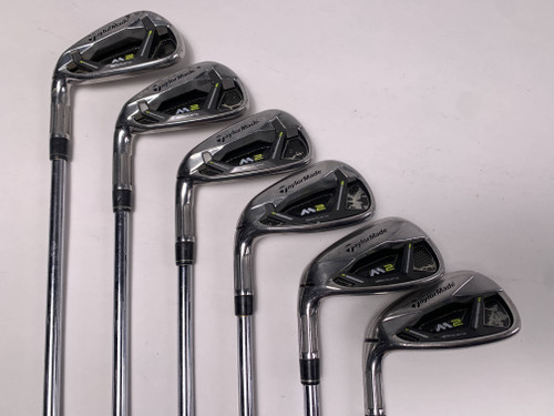TaylorMade M2 2019 Iron Set 5-PW REAX 88g Regular Steel Mens LH Oversize Grips, 1 of 12