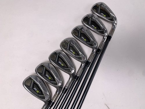 TaylorMade M2 Iron Set 4-PW REAX 65g Regular Graphite Mens RH Midsize Grips, 1 of 12