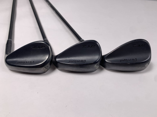 Cleveland RTZ Black Wedge Set 50* 10 | 54* 10 | 58* 10 Catalyst Spinner 80g RH, 1 of 12