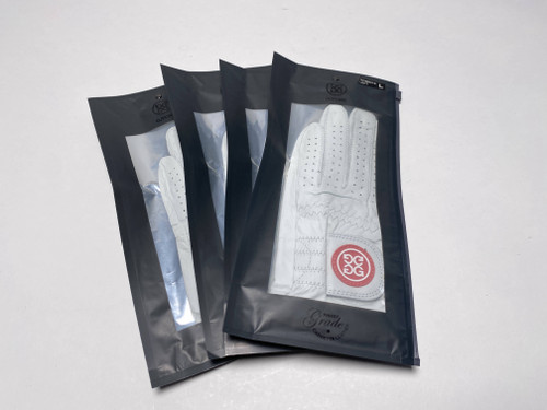 G/Fore Ladies White Golf Gloves AA Cabretta Leather Womens Size L LH Set of 4, 1 of 12