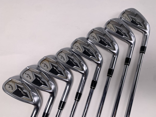 Callaway Apex 19 Iron Set 4-PW+AW True Temper Elevate VSS Stiff Steel 2* FL RH, 1 of 12