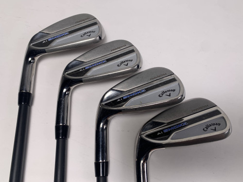 Callaway Paradym Ai Smoke Iron Set 7-PW Cypher 5.5 60g Regular Graphite Mens LH, 1 of 12