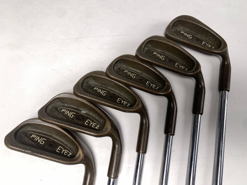 Ping Eye 2 Beryllium Copper Iron Set 5-PW Black Dot Stiff Steel Mens RH, 1 of 12