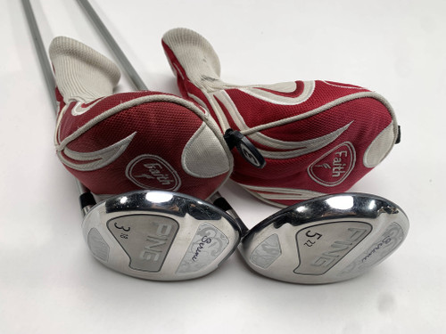 Ping Serene 3 & 5 Fairway Wood Set 18* 22* ULT210 Ladies Graphite Womens RH HC, 1 of 12