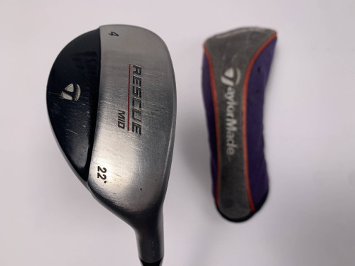 TaylorMade Rescue Mid 4 Hybrid 22* Ultralite Stiff Graphite Mens RH HC, 1 of 12