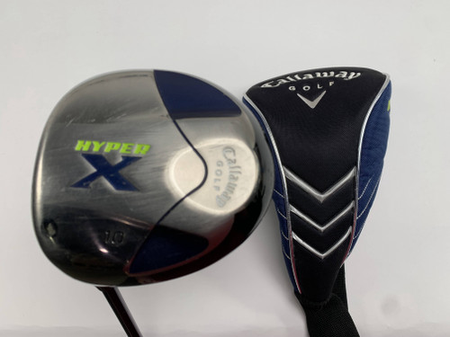 Callaway Hyper X Driver 10* Fujikura Fit On X Regular Graphite Mens LH HC, 1 of 12