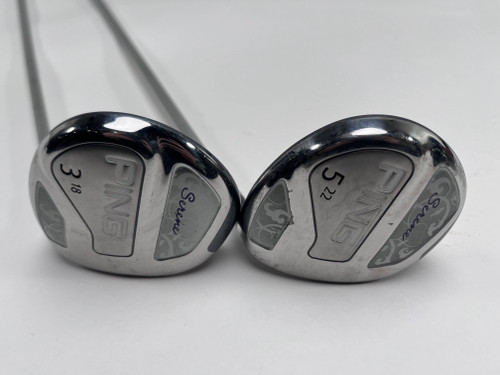 Ping Serene 3 & 5 Fairway Wood Set 18* 22* ULT210 Ladies Graphite Womens RH, 1 of 12