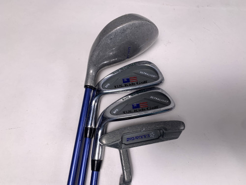 LEFTY US Kids Ultralight Club Set Driver 7 PW Putter Kid Power Junior LH 51", 1 of 12