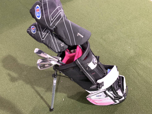 U.S. Kids UL Ultralight Club Set Driver 4H+7+PW Putter Bag Junior 54" RH NEW, 1 of 12