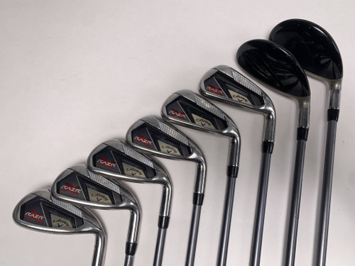 Callaway Razr X Hybrid Iron Set 4H-5H-PW+GW 55g Ladies RH, 1 of 12