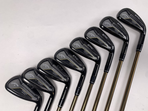 Callaway EPIC Forged Star Iron Set 6-PW+AW+GW+SW ATTAS Speed Series Senior RH, 1 of 12