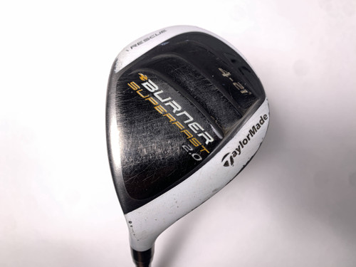 TaylorMade Burner Superfast 2.0 4 Hybrid 21* REAX 60g Stiff Graphite Mens LH, 1 of 12