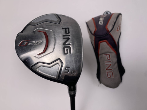 Ping G20 5 Fairway Wood 18* TFC169 Senior Graphite Mens RH HC Midsize Grip, 1 of 12