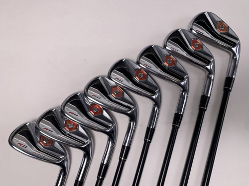 TaylorMade R11 Iron Set 4-PW+GW Fujikura Motore 65g Regular Graphite Mens RH, 1 of 12
