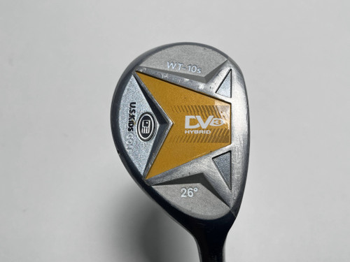 US Kids WT-10s DV3 Hybrid 26* Ultralight 63" Yellow Youth Graphite Mens RH, 1 of 12
