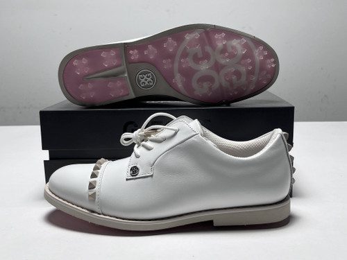 G/Fore Ladies Gallivanter Pebble Leather Stud Cap Toe Golf Shoes Women GLF000003, 1 of 12