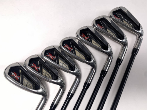 Callaway Razr X Iron Set 6-PW+AW+SW 75g Regular Graphite Mens RH, 1 of 12