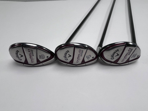 Callaway Diablo Edge Hybrid Set 3 4 5 21* 24* 27* 60g Regular Graphite Mens LH, 1 of 12