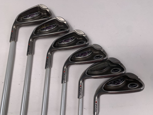 Ping Rhapsody Iron Set 6-PW+GW Red Dot 1* Flat ULT 129 Ultra Light Ladies LH, 1 of 12