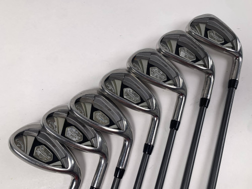 Callaway Rogue X Iron Set 6-PW+AW+GW Aldila Synergy 60g Senior Graphite Mens RH, 1 of 12