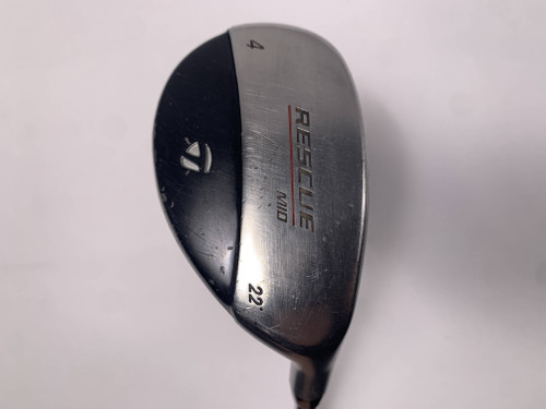 TaylorMade Rescue Mid 4 Hybrid 22* Light Metal 95g Regular Steel Mens RH, 1 of 12