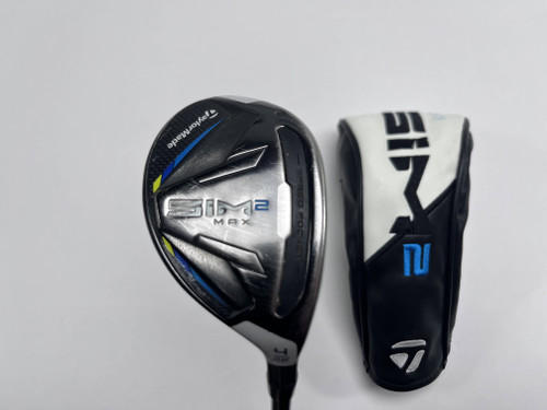 TaylorMade SIM2 MAX Rescue 4 Hybrid 22* Fujikura Vista Pro 60g Stiff RH HC, 1 of 12