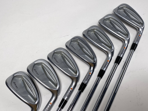 Ping i200 Iron Set 4-PW Orange Dot AWT 2.0 Stiff Steel Mens RH, 1 of 12