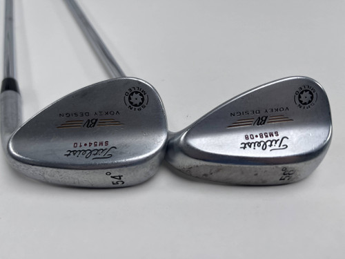 Titleist Vokey Spin Milled CC Chrome Wedge Set 54* 10 58* 8 Wedge Steel Mens RH, 1 of 12