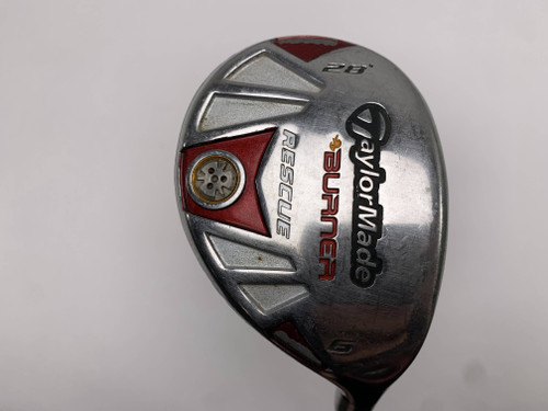 TaylorMade Burner Rescue 6 Hybrid 28* REAX SuperFast 65g Stiff Graphite Mens RH, 1 of 12