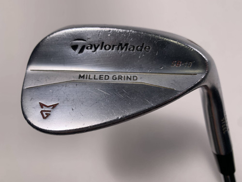 TaylorMade Milled Grind Satin Chrome Wedge 60* 10 Bounce SB Wedge Steel Mens RH, 1 of 12