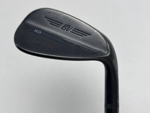 Titleist Vokey SM10 Jet Black Wedge 50* 12 Bounce F-Grind S400 Stiff Steel RH, 1 of 12