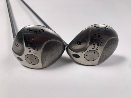 Callaway Hawkeye 3 & 5 Fairway Wood Set 15* 18* Hawk Eye UL Regular RH, 1 of 12
