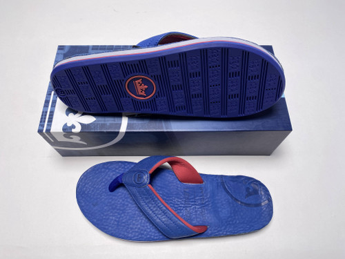 Peter Millar x Hari Mari Flip Flops Blue Men's SZ 9 NEW ( MS19F28 ) NEW, 1 of 12