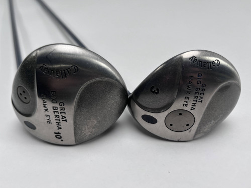 Callaway Hawkeye Driver & 3 Fairway Wood Set 10* 15* Hawk Eye UL Regular RH, 1 of 12