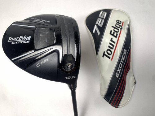 Tour Edge Exotics C725 Driver 10.5* HZRDUS 6.0 Black Gen 5 60g Stiff RH HC, 1 of 12