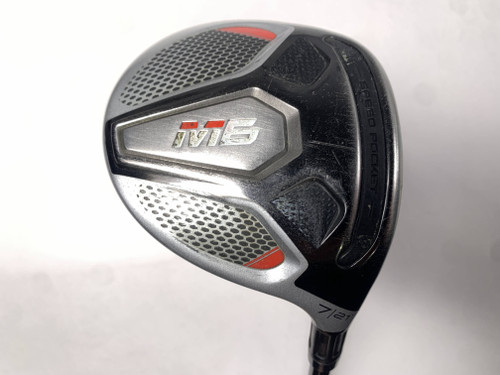 TaylorMade M6 7 Fairway Wood 21* Fujikura Atmos 5R Regular RH Midsize Grip, 1 of 12