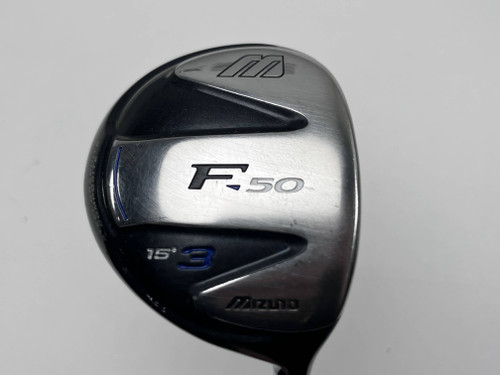 Mizuno F50 3 Fairway Wood 15* Exsar FS2 Stiff Graphite Mens RH Midsize Grip, 1 of 12