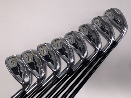 Callaway Apex 19 Iron Set 4-PW+GW ACCRA iSeries 80i Stiff Graphite Mens RH, 1 of 12
