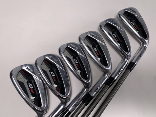 Ping G410 Iron Set 6-PW+GW Red Dot 1* Flat SteelFiber i95 Regular RH +1/2'', 1 of 12