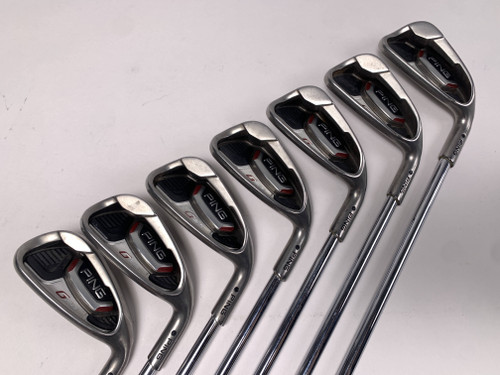 Ping G20 Iron Set 5-PW+GW Black Dot CFS Regular Steel Mens RH, 1 of 12