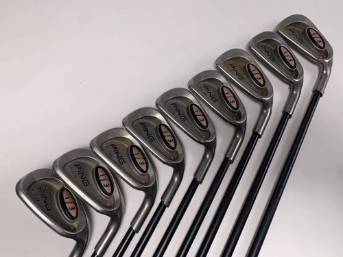 Ping i3 Oversize Iron Set 3-PW+SW Orange Dot 2* Flat 350 Series Ladies RH, 1 of 12