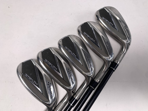 TaylorMade Stealth Iron Set 8-PW+GW+SW KBS Max Graphite Iron 45 Senior RH, 1 of 12