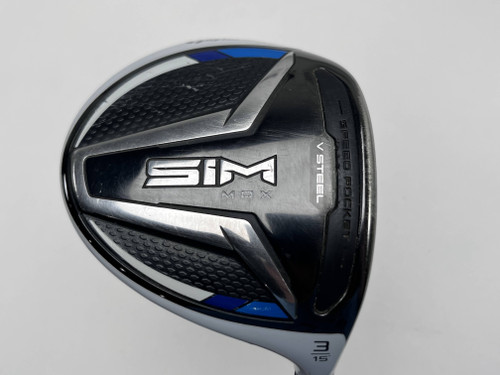 TaylorMade SIM MAX 3 Fairway Wood 15* OBAN Devotion 6 Blue 04 65g Stiff RH HC, 1 of 12