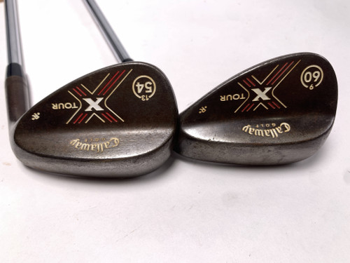 Callaway X Tour Raw Wedge Set 54* 13 | 60* 9 Wedge Steel Mens RH, 1 of 12