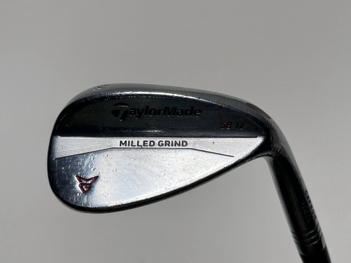 TaylorMade Milled Grind Satin Chrome Wedge 56* 12 Bounce SB-Grind Steel Mens RH, 1 of 12