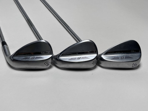 Titleist Vokey SM10 Tour Chrome Wedge Set 52* 8 56* 10 60* 8 Vokey Steel Mens RH, 1 of 12