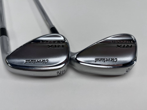 Cleveland RTX ZipCore Tour Satin Wedge Set 52* 10 56* 10 Spinner Steel Mens RH, 1 of 12