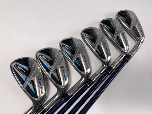 TaylorMade SIM MAX Iron Set 4-9 Fujikura Ventus Blue Regular Graphite RH NO PW, 1 of 12