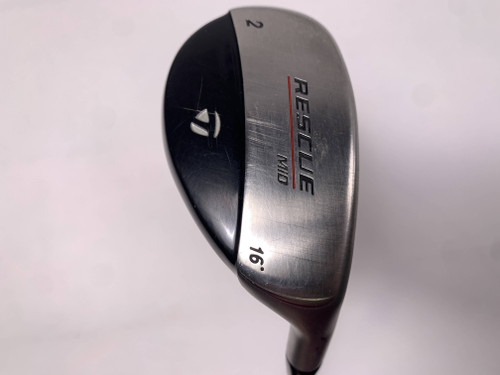 TaylorMade Rescue Mid 2 Hybrid 16* Light Metal Stiff Steel Mens RH, 1 of 12