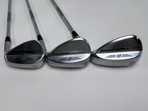 Titleist Vokey SM10 Tour Chrome Wedge Set 52* 8 56* 12 60* 6 Vokey Steel Mens RH, 1 of 12